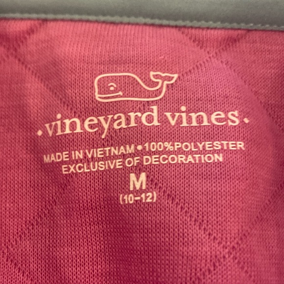 Vineyard Vines Pink Quilted Pullover NWOT size medium - Picture 5 of 5